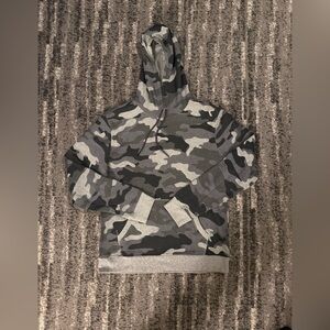Sun + Stone Gray Camouflage Hoodie